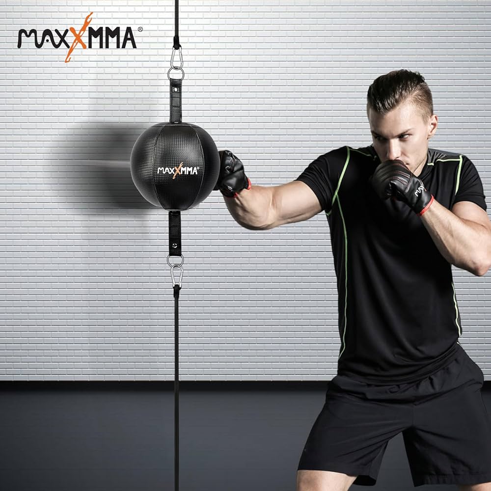 Amazon.com : MaxxMMA Double End Ball, Pump Included : Sports